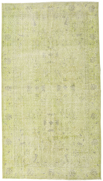  Colored Vintage Rug 148X262 Wool Light Green/Green Small Carpetvista