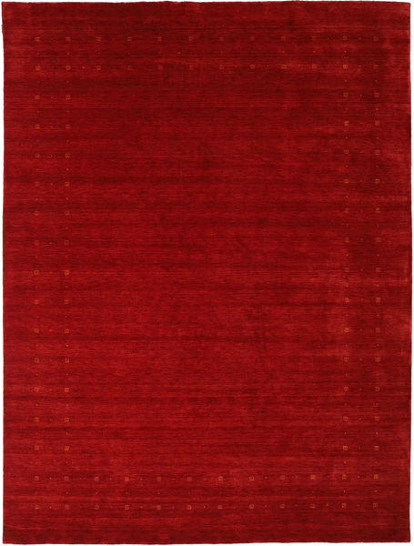  290X390 Jednobarwny Duży Loribaf Loom Fine Delta Dywan - Czerwony Wełna