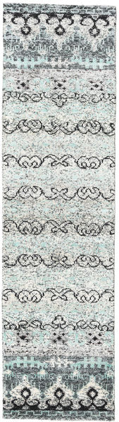  80X300 小 Quito 絨毯 - グレー 絹
