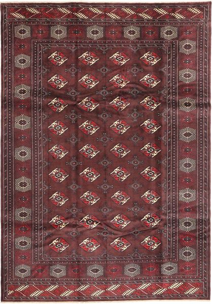 絨毯 ペルシャ トルクメン 210X300 レッド/ダークレッド (ウール, ペルシャ/イラン)