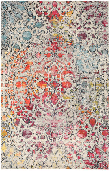 200X300 円形 Kaleidoscope 絨毯 - マルチカラー