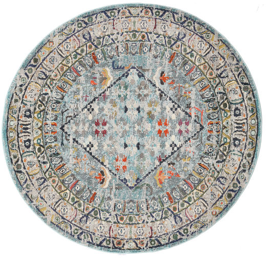   Ø 200 Chillon Light Blue/Multicolor Round Rug