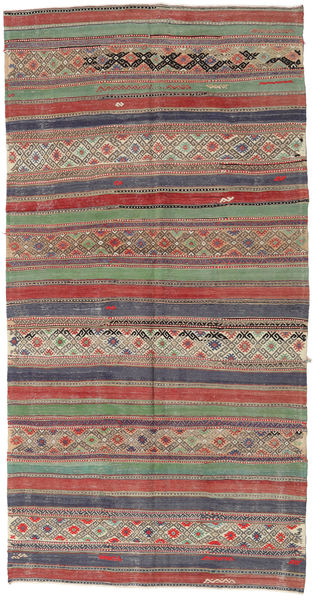 152X295 Koberec Kelim Vintage Turecko Orientální Běhoun Červená/Šedá (Vlna, Turecko) Carpetvista