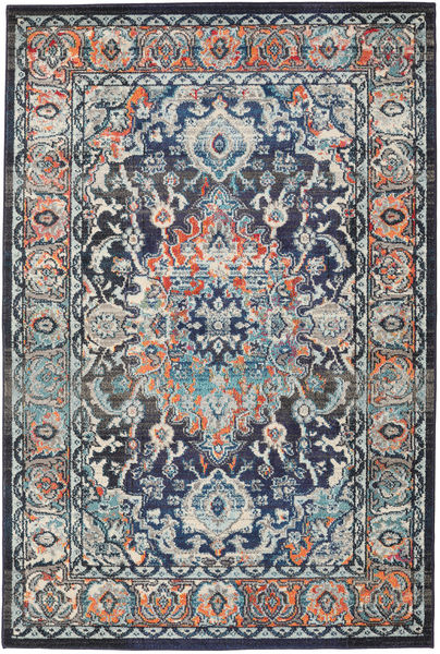 Elnath 160X230 Dark Blue/Orange Medallion Rug