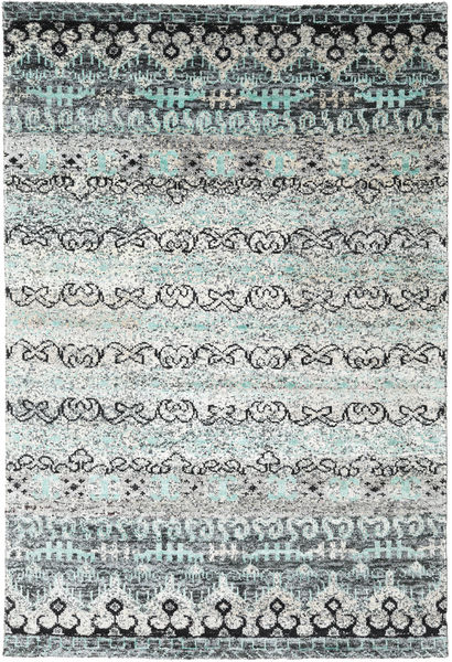 Quito 190X290 グレー シルクカーペット 絨毯