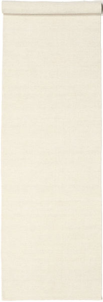  80X400 Plain (Single Colored) Small Vista Rug - Off White Wool