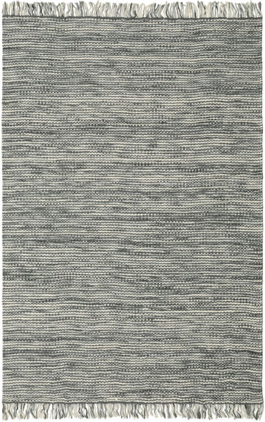  160X230 Plain (Single Colored) Vilma Rug - Dark Grey/Light Grey Wool