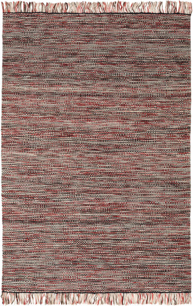  160X230 Einfarbig Vilma Teppich - Rot/Mehrfarbig Wolle