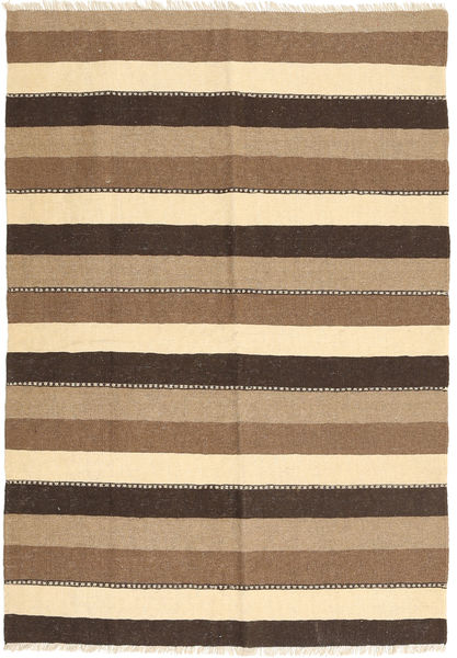  Persian Kilim Rug 134X193 Beige/Brown (Wool, Persia/Iran)