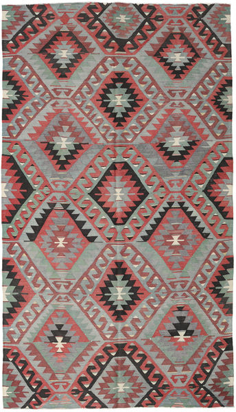 177X308 Dywan Orientalny Kilim Vintage Tureckie Czerwony/Szary (Wełna, Turcja) Carpetvista