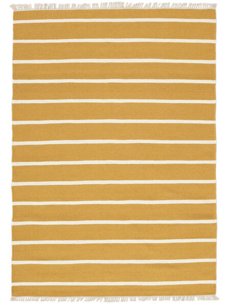  Wool Rug 160X230 Dorri Stripe Mustard Yellow/Yellow