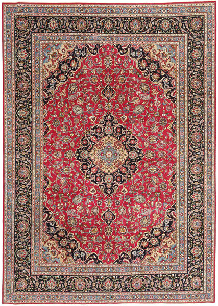  Perzisch Tabriz Patina Vloerkleed 243X340 Rood/Bruin (Wol, Perzië/Iran)