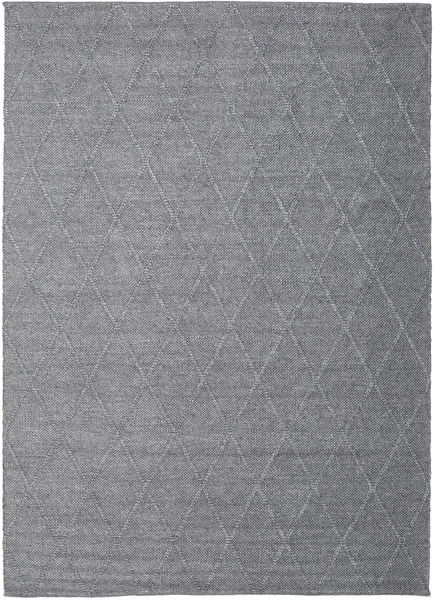  250X350 Plain (Single Colored) Large Svea Rug - Charcoal Grey Wool