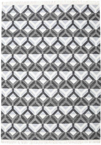Aino 210X290 グレー/ライトグレー 幾何学模様 絨毯