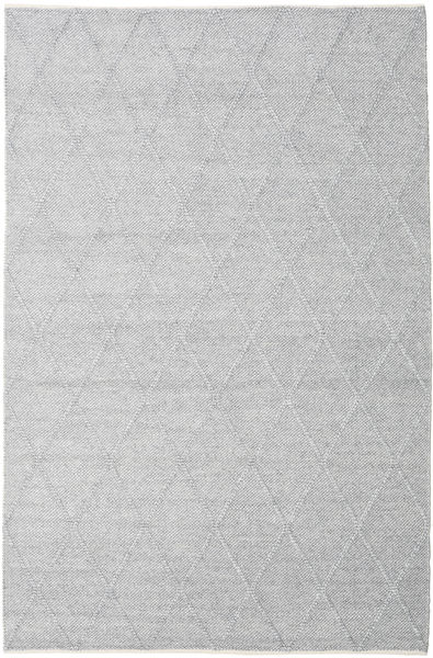 Svea 200X300 Silver Grey/Light Grey Plain (Single Colored) Wool Rug