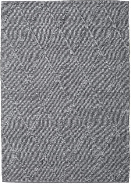  Wool Rug 160X230 Svea Charcoal Grey