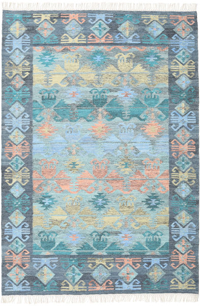 Azteca 160X230 Kék/Többszínű Gyapjúszőnyeg