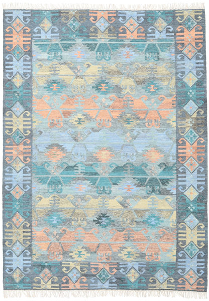 Azteca 210X290 ブルー/マルチカラー ウール 絨毯
