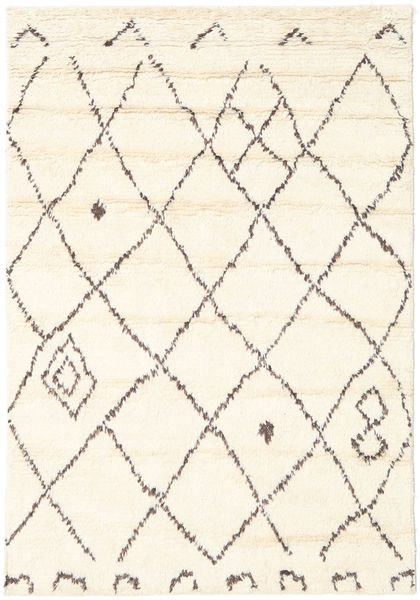 Almaaz 140X200 Pequeno Branco Tapete Lã 