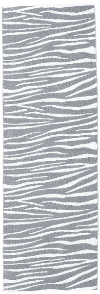  Tapete Para Interior/Exterior 70X280 Animal Lavável Pequeno Zebra - Cinzento