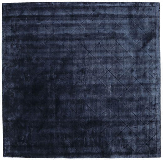  250X250 単色 大 Brooklyn 絨毯 - 紺色の 