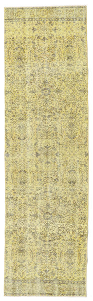 Colored Vintage Rug 81X287 Runner
 Yellow Wool, Turkey Carpetvista