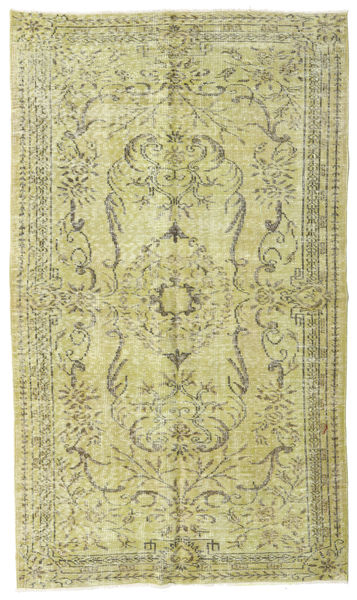  147X252 Colored Vintage Teppich Hellgrün/Gelb Türkei Carpetvista