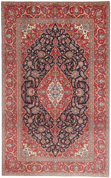Tapete Oriental Kashan Patina 205X335 Vermelho/Vermelho Escuro (Lã, Pérsia/Irão)