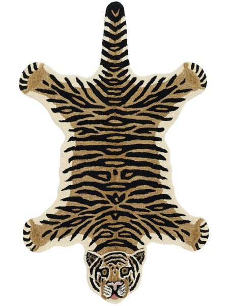Tiger Dječji Tepih 100X160 Mali Bež Životinja Vuneni