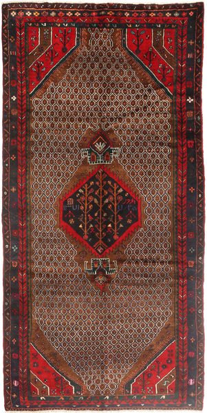  Persischer Koliai Teppich 158X325 Braun/Dunkelrot Carpetvista