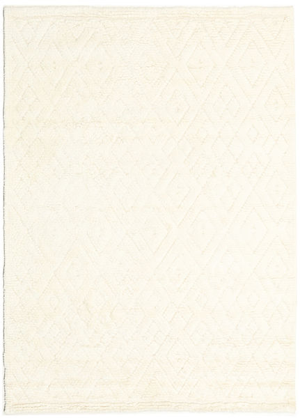  170X240 Plain (Single Colored) Soho Soft Rug - Cream White Wool