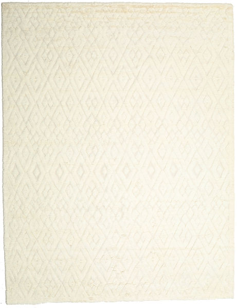  300X400 Plain (Single Colored) Large Soho Soft Rug - Cream White Wool