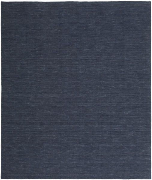  Wool Rug 250X300 Kelim Loom Navy Blue Large