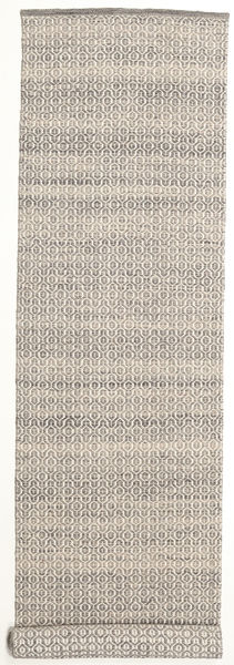  Wool Rug 80X350 Alva Brown/White Runner
 Small