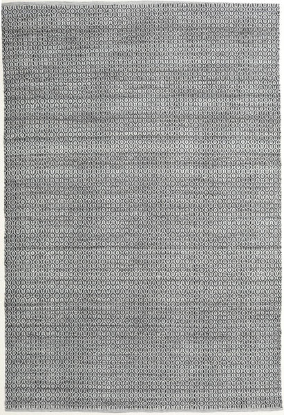  200X300 単色 Alva 絨毯 - グレー/ブラック ウール