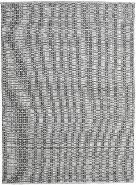 Alva 250X350 Large Grey/Black Plain (Single Colored) Wool Rug