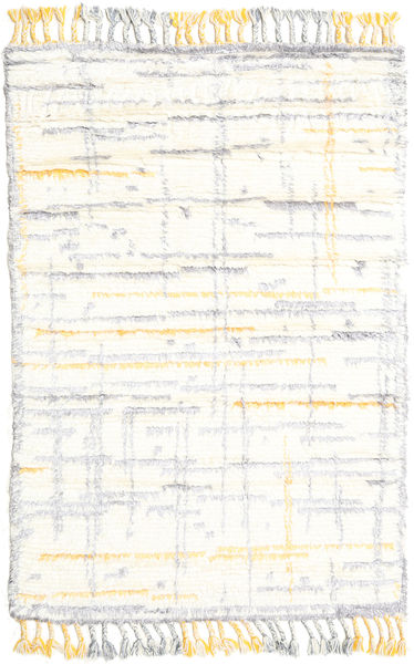 Rakel 120X180 小 クリームホワイト/オレンジ ウール 絨毯