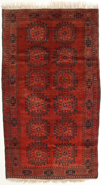 Afghan Khal Mohammadi Tappeto 125X219 Di Lana Rosso/Marrone Piccolo Carpetvista