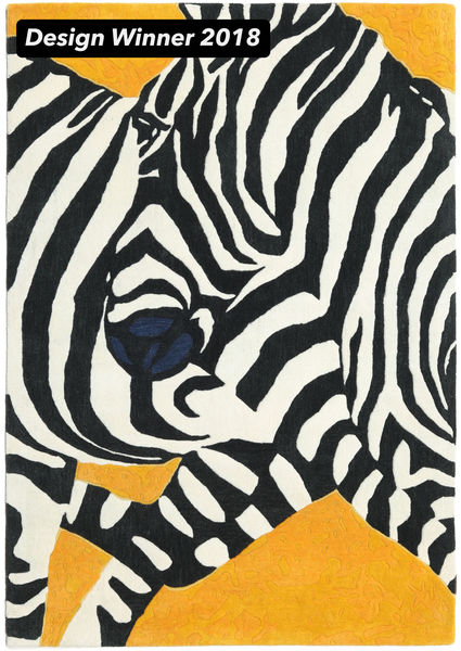  140X200 動物 小 Zebra - 2018 ウール, 絨毯