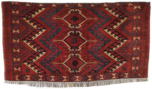 89X147 Afghan Khal Mohammadi Matta Orientalisk Mörkröd/Röd (Ull, Afghanistan) Carpetvista