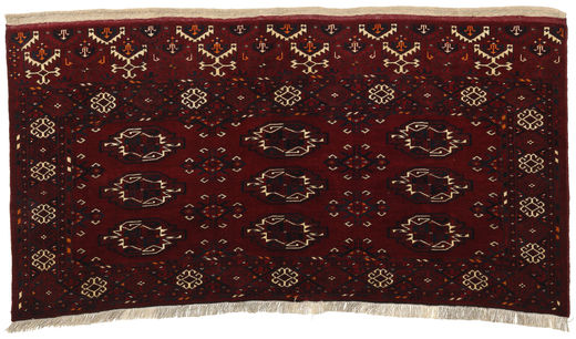  Orientalischer Afghan Khal Mohammadi Teppich 87X159 Dunkelrot/Beige Wolle, Afghanistan Carpetvista
