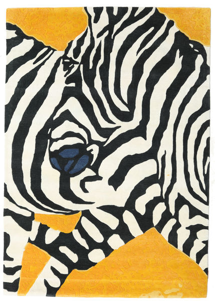  シャギー ラグ ウール 絨毯 160X230 Zebra - 2018 イエロー