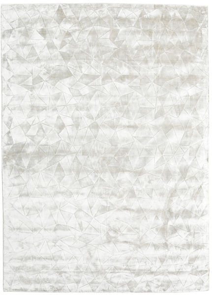  210X290 Crystal シルバーグレー/オフホワイト 絨毯 