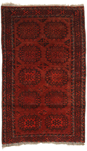 116X208 絨毯 アフガン Khal Mohammadi オリエンタル ダークレッド/茶色 (ウール, アフガニスタン) Carpetvista