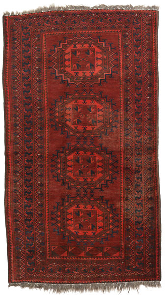 117X211 Alfombra Afghan Khal Mohammadi Oriental Rojo/Rojo Oscuro (Lana, Afganistán) Carpetvista
