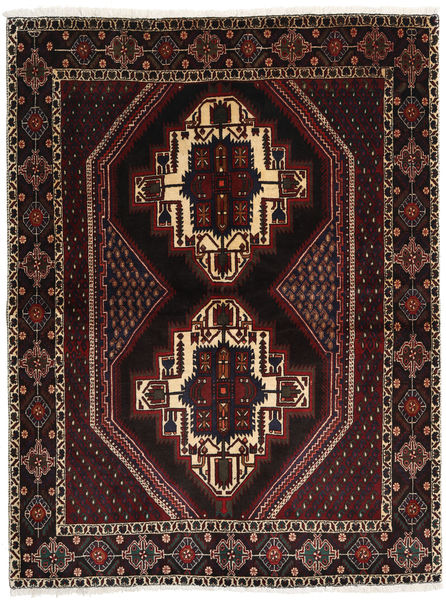 155X206 Tapete Afshar Shahre Babak Oriental Vermelho Escuro/Laranja (Lã, Pérsia/Irão) Carpetvista