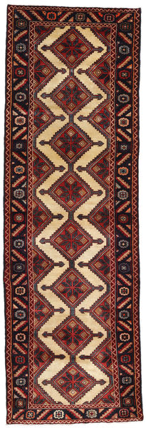 絨毯 オリエンタル ハマダン 93X292 廊下 カーペット ダークレッド/レッド (ウール, ペルシャ/イラン)