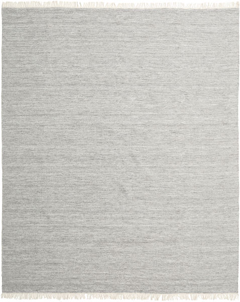 Melange 250X300 Large Grey Plain (Single Colored) Wool Rug