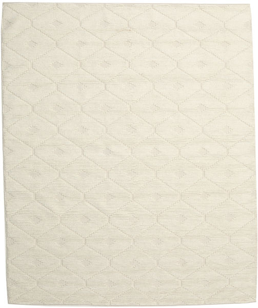 Romby 250X300 大 オフホワイト 単色 ウール 絨毯