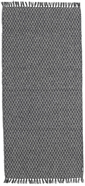  70X150 Plain (Single Colored) Washable Small Comfort Rug - Black